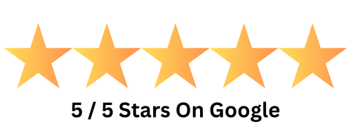 5 out of 5 stars on Google